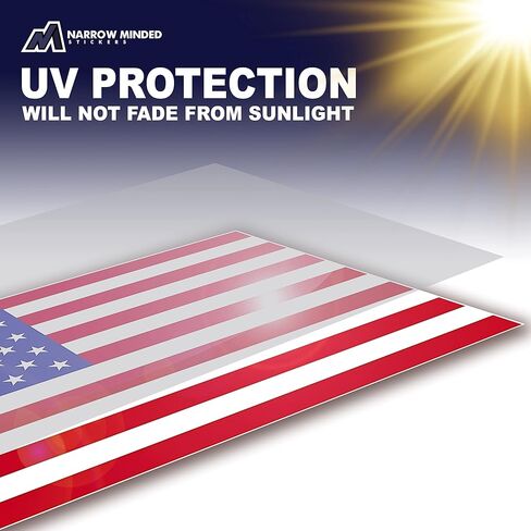 مجموعة ملصقات وشارات العلم الأمريكي مكونة من 3 قطع، ملصق العلم الأمريكي للسيارة، ملصقات العلم الأمريكي مقاومة للماء للشاحنات، ملصق العلم الأمريكي الصغير أو ملصق العلم الأمريكي للسيارة in Kuwait