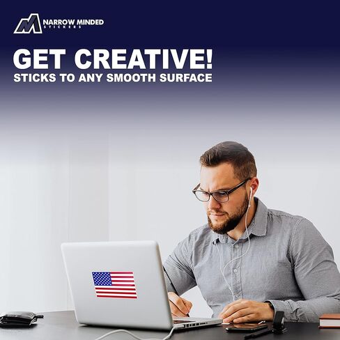 مجموعة ملصقات وشارات العلم الأمريكي مكونة من 3 قطع، ملصق العلم الأمريكي للسيارة، ملصقات العلم الأمريكي مقاومة للماء للشاحنات، ملصق العلم الأمريكي الصغير أو ملصق العلم الأمريكي للسيارة in Kuwait