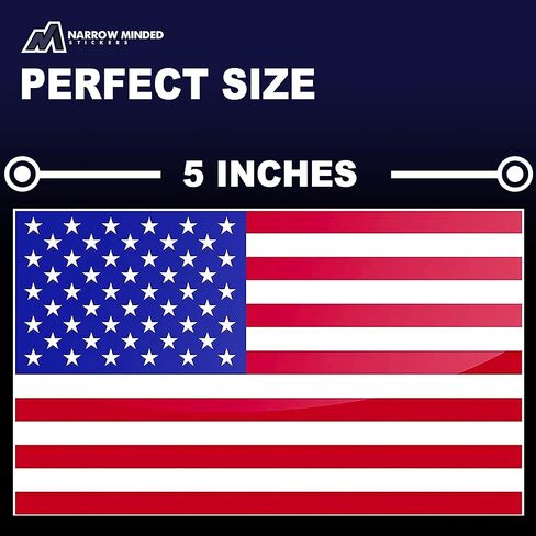مجموعة ملصقات وشارات العلم الأمريكي مكونة من 3 قطع، ملصق العلم الأمريكي للسيارة، ملصقات العلم الأمريكي مقاومة للماء للشاحنات، ملصق العلم الأمريكي الصغير أو ملصق العلم الأمريكي للسيارة in Kuwait