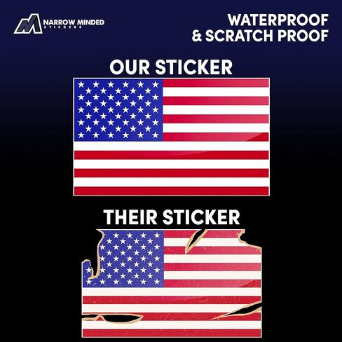 مجموعة ملصقات وشارات العلم الأمريكي مكونة من 3 قطع، ملصق العلم الأمريكي للسيارة، ملصقات العلم الأمريكي مقاومة للماء للشاحنات، ملصق العلم الأمريكي الصغير أو ملصق العلم الأمريكي للسيارة in Kuwait