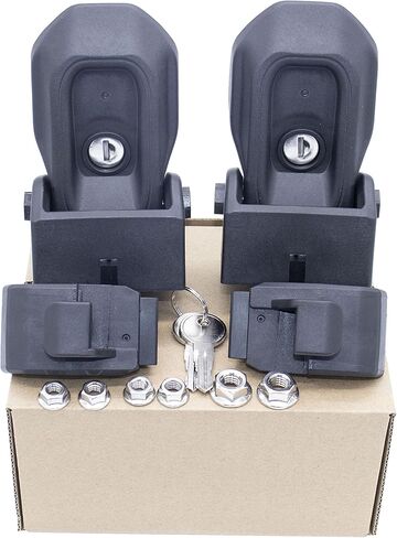 Updated Material Hood Latches Fit for Jeep Wrangler JL 2018-2023 Anti-Theft Hood Lock Catch Latches Kit 2-Door 4-Door, 1 Pair in Kuwait