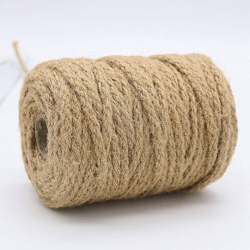 Tenn Well Green Garden Twine, 100 Feet x 5mm Wide Braided Jute Rope for Gardening, Crafting, Packing and Bundling in Saudi Arabia