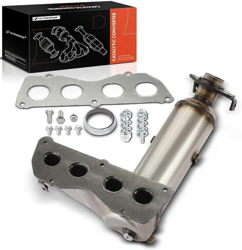 مجموعة المحول الحفاز لمشعب العادم الأمامي الممتاز A-Premium متوافقة مباشرة مع Toyota Camry 2012 2013 2014 2.5L، متوافقة مع EPA، استبدال # 250510V040 in Saudi Arabia
