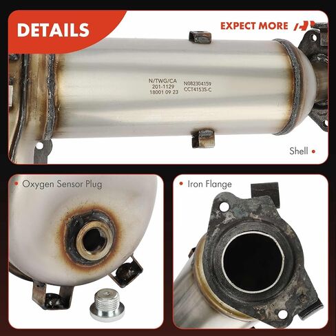 مجموعة المحول الحفاز لمشعب العادم الأمامي الممتاز A-Premium متوافقة مباشرة مع Toyota Camry 2012 2013 2014 2.5L، متوافقة مع EPA، استبدال # 250510V040 in Saudi Arabia