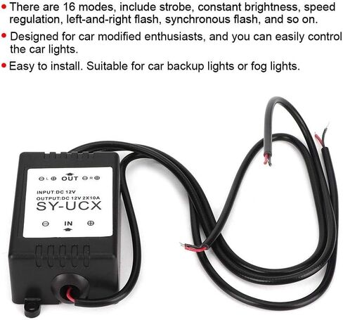 Acouto Wireless Controller, 12V 1.5W Universal Wireless Strobe Remote Control Module LED DRL Flash Controller System for Car Motorcycle Auto Vehicle Trucks in Saudi Arabia