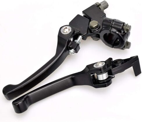 HIAORS Folding Clutch Lever with Perch Brake Lever Green Hand Grips for 50cc 70cc 125cc Xmotos Kayo Stomp Atomik Coolster SSR Pit Dirt Bike Enduro Motocross Parts in Saudi Arabia