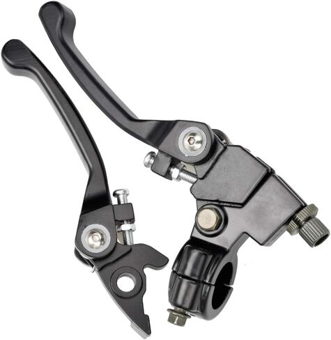 HIAORS Folding Clutch Lever with Perch Brake Lever Green Hand Grips for 50cc 70cc 125cc Xmotos Kayo Stomp Atomik Coolster SSR Pit Dirt Bike Enduro Motocross Parts in Saudi Arabia