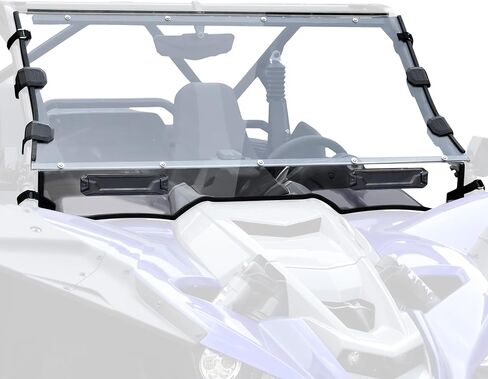 SAUTVS الزجاج الأمامي الكامل لياماها YXZ1000R، واضح الغبار معطف صلب دائم بولي تنفيس الجبهة الزجاج الأمامي الكامل لياماها YXZ 1000R/SE/SS/SS SE/SS XTR 2019-2024 الملحقات in Saudi Arabia