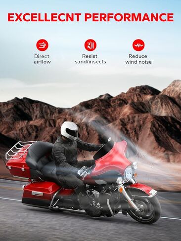 الزجاج الأمامي Amazicha أسود مقاس 5 بوصات متوافق مع Harley Davidson Touring Street Glide Electra Glide FLHT FLHTC FLHX 1996-2013 in Saudi Arabia