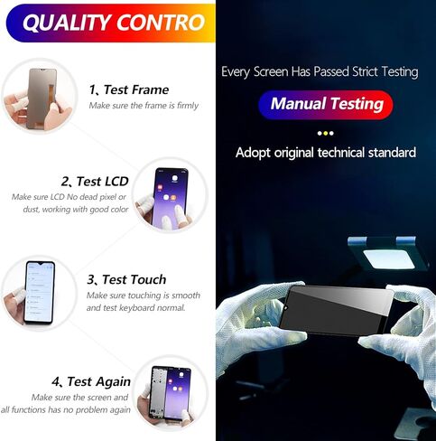 شاشة YWLRONG لهاتف Samsung Galaxy A03 مجموعة محول رقمي لشاشة LCD تعمل باللمس لـ A035F/A035F/DS/A035M مع مجموعة (أسود) in Kuwait