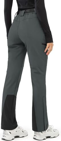 PERSIT Women's Snow Ski Waterproof Windproof Fleece Lined Cargo Hiking Pants in Kuwait