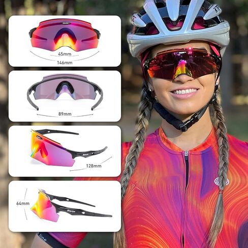 Cycling Glasses Sport Sunglasses MTB BMX Men Women Running Driving Fishing Golf in Saudi Arabia