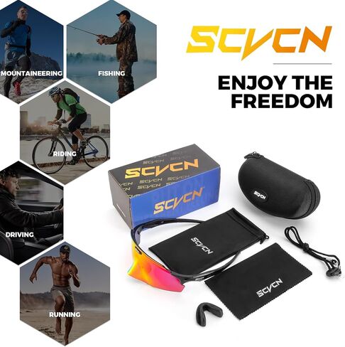 Cycling Glasses Sport Sunglasses MTB BMX Men Women Running Driving Fishing Golf in Saudi Arabia