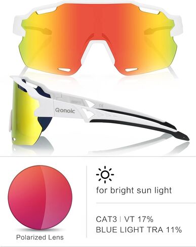 نظارات شمسية لركوب الدراجات فوتوكروميك للرجال والنساء، نظارات رياضية لركوب الدراجات الجبلية MTB، حماية مستقطبة من الأشعة فوق البنفسجية in Kuwait