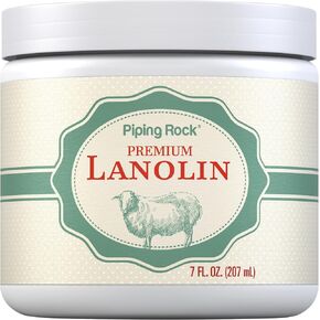 Piping Rock Lanolin Nipple Balm | 7 fl oz | Pure Hand & Skin Ointment | Soothing Cream