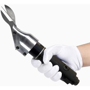 1/4in Air Shears, Pneumatic Metal Shear Cutter and Scissor Cutting Air Power Tool for Metal Sheet Diamond Mesh Iron Stainless Steel Plate,Free-Speed: 2,500