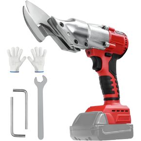 Cordless Sheet Metal Shear for MILwaukee 18V Battery, Brushless Electric Metal Shears, 400W Scissors, 2 Variable Metal Shear Cutter Speed for Cutting Metal,Iron and Stainless(No Battery)