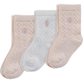 POLO RALPH LAUREN Unisex-Baby Classic Socks-3 Pair Pack