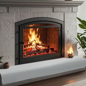 BALAPET Thick Memory Foam Fireplace Baby Proofing, 90.5x14 in Soft Fireplace Cover Hearth Cushion Baby Proof, Velvet Protectors for Children Proofing, Edge Protector(Brown,14x90.5in)