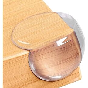 Corner Protectors Baby Proofing Edge Guards – 24 Pack Transparent Round Furniture Edge Protectors for Toddlers, Clear Bumpers Pre-Taped for Table, Cabinet, Countertop Safety