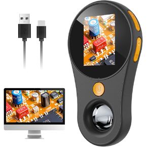 Handheld Digital Microscope for Kids Adults, SKYBASIC 500X Coin Microscopes Magnifying Glass, 2" Screen Portable Pocket Soldering Microscope Camera, Children Science Educational Fun Birthday Gift Toys