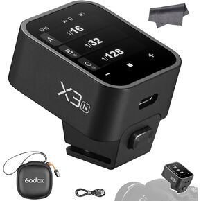 GODOX X3 X3N X3-N Touchscreen Flash Trigger for Nikon Cameras, 2.4G TTL Wireless 1/8000s HSS OLED Transmitter, Built-in Lithium Battery Quick Charge (X2T-N XPro-N XProII-N Upgrade Version)