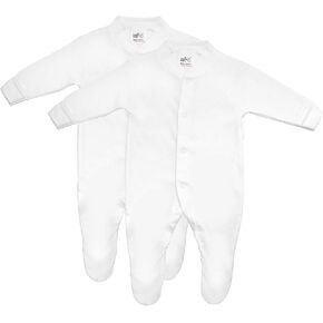 Baby Sleeper, Baby Boys & Girls Pajamas – Made In Britain, 2 Pack of 100% Cotton Footie Pajamas