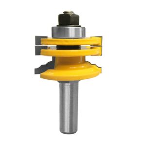 1/2-Inch Shank Classical Ogee Reversible Glass Door Rail and Stile Router Bit Up to 1" Stock Woodworking Cutter Tool