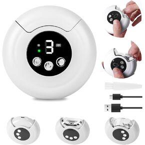 Electric Nail Clipper, 3-in-1 Nail Care Kit, 3-Speed Adjustable, Electric Nail File Baby, Baby Nail Clippers, Toenail Clippers, Electric Baby Nail Trimmer, Perfect for Kids, Elderly and Women