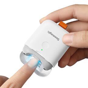 Electric Nail Clipper for Baby Nail Trimmer, Automatic Electric Nail Clippers with LED Light, Mini Nail Clippers for Adults, Seniors, Babies, Children