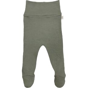 Woolino Baby Footed Romper Pants, 100% Merino Wool Baby Pants, Newborn Pants with Footies for Infant Boy & Girl