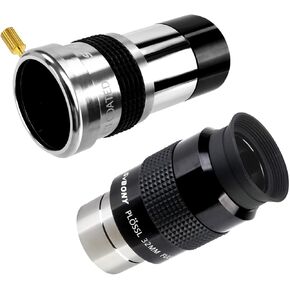 SVBONY SV131 Eyepiece 32mm 1.25 Inch Plossl Telescope Eyepiece Bundle with SV137 Barlow Lens 1.25 Inch 2X Barlow Lens Metal Body Fully Multi Coated