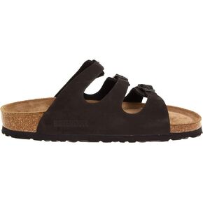 Birkenstock Florida Soft Footbed - Leather Black Oiled Leather 39 (US Women's 8-8.5) Regular