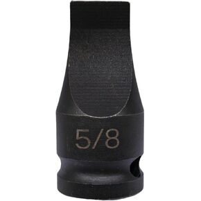 1/2-inch Drive Slotted Screwdriver Bit Socket/Drag Link Socket, 5/8" Width x 3/32" Thickness Tip, Heat-Treated Cr-Mo Alloy Steel