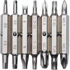 MEGAPRO® Replacement Bit Pack - The Stainless Steel | 7 double-ended bits | ENP Bits | Rust-resistant bits
