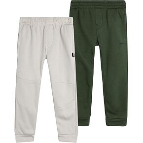 DKNY Baby Boys’ Sweatpants - 2 Pack Breathable Athletic Performance Fleece Jogger Pants with Side Pockets (Sizes: 2T-7)