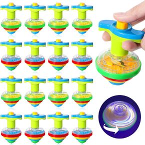 24 Pieces Light up Spinning Tops for Kids, LED Light up Flashing UFO Spinning Tops Gyroscope Novelty Bulk Stocking Stuffers for Birthday Party Favors Games Presents