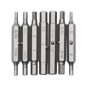 MEGAPRO® Replacement Bit Pack - The Hex | 7 Double-Ended bits | Imperial and Metric Hex Sizes