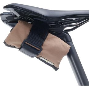 Blossom Bike Saddle Roll Bag - Water Resistant, Durable Cordura Fabric & Bicycle Tool Kit Holder - Under Seat Storage, Bike Pouch, Seat Roll for Road, Gravel Cycling (Black)