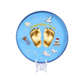 You&Min Baby Footprint Kit, Baby Foot and Hand Print Kit, Baby Keepsake, Hand Print Mold Kit, New Mom Gifts, Baby Newborn Essentials Must Haves, Baby Shower Gifts (Pink)