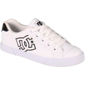 DC Women's Chelsea Skate Shoe, White, 7.5