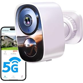 2025 Upgraded 2K Security Cameras Wireless Outdoor, Free Cloud Storage, 1-6 Months Battery Life, Waterproof, 2-Way Talk, AI Motion Detection Spotlight Siren Alarm Cameras for Home Security