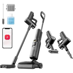 roborock F25 ACE Wet Dry Vacuum Cleaner, Cordless Vacuum Mop All in One for Hard Floor, 20000Pa Hardwood Floor Cleaner with Zero Tangle, 194°F Hot Air Flash Drying Electric Mop, 180° Lie Flat, WiFi