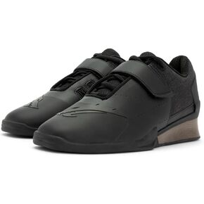 VELAASA Strakes Plus | Olympic Weightlifting Shoes | Men and Womens Powerlifting Apparel | Cross Training | for Squats | Lifting Gear | Dark Knight