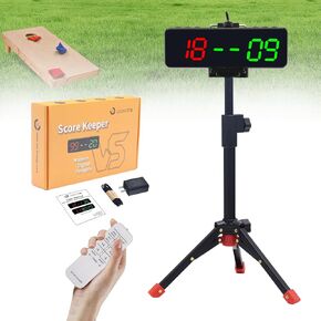 LUCKY TIME Digital Scoreboard,Cornhole Score Keeper,Battery Powered Scoreboard with Button,Magnet Led Score Board, Portable Scoreboard for Party Sport,Pickleball, Ping Pong,Table Football