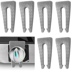 6 عبوات مقبض موقد الغاز ، وأقفال مقبض فرن السيليكون لسلامة الأطفال والحيوانات الأليفة (أسود) in Kuwait