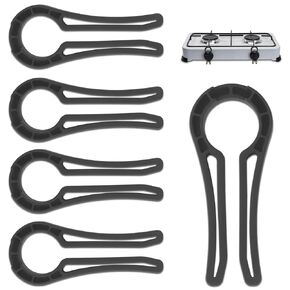 5 Pack Gas Stove Knob Locks, Oven Lock Child Safety Stove Guard, Baby Proofing Stove Knob Safety Covers for Prevent Kids from Turning on Stoves