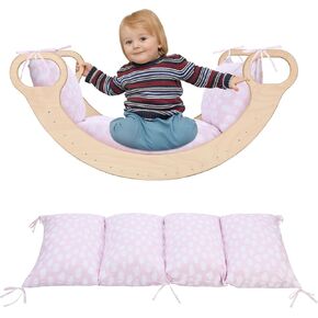 ROYALAY Cushion for Climbing Arch Rocker, Play Cushions for Kids Indoor, Toddler Nap Mat with Machine Washable Cover, Blue