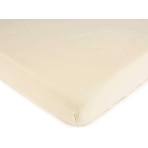 SheetWorld Fitted Pack N Play Playard Sheet Compatible with Maxi COSI Swift Play Yard 31 x 39 inches, 100% Cotton Jersey, Hypoallergenic, Butter Soft, Organic Ivory, Made in USA
