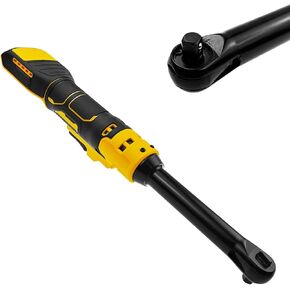 3/8" Cordless Extended Ratchet Wrench Compatible with Dewalt 20V Battery, Variable Speed Electric Ratchet Wrench Set (No Battery)